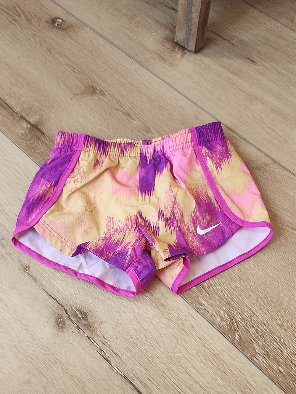 Nike Girls Yellow, Pink & Purple Athletic Shorts